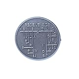 CW Morse Code Decoder Chart Medal Coin Morse Commemorative Coin Gift Prize (Gungrey)