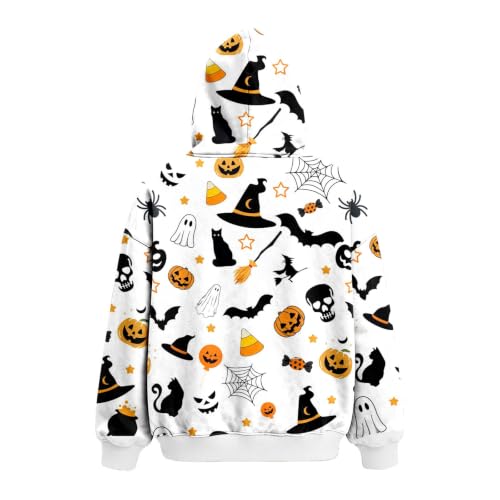 Halloween Clothes,Halloween Pet Pouch Hoodie Women Oversized Cat And Dog Pouch Sweatshirt Comfy Pullover With Pocket White17 Medium - image 5