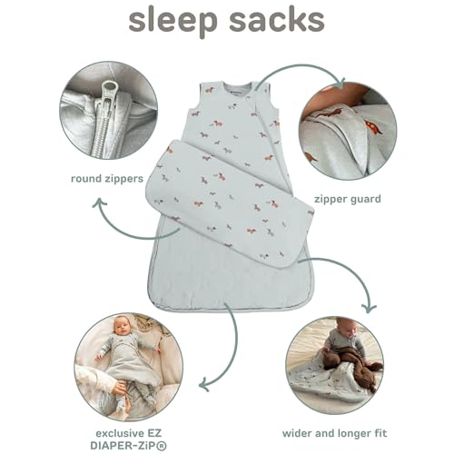 Image of GUNAMUNA Sleep Sacks for Babies Toddlers and Newborns, Easy Changing Diaper Zipper, Cozy, 2.5 TOG