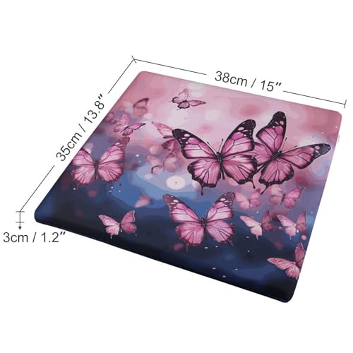 Coussin en mousse à mémoire de forme premium avec imprimé papillons - 3