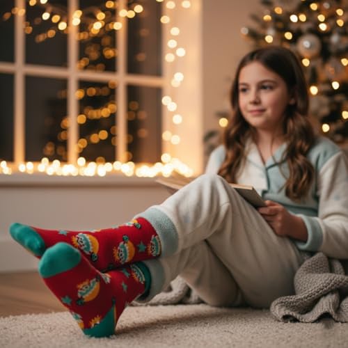 Calcetines de Navidad suaves para niños que evitan rozaduras con algodón de calidad 3