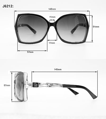 Image of Jessica Simpson Women's J5234 Oversized Retro Butterfly Sunglasses