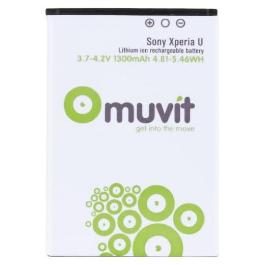 Muvit MUBAT0024 batteri (1 300 mAh) för Sony Xperia