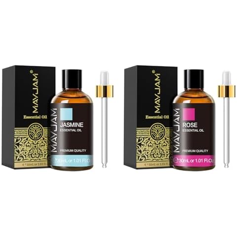 MAYJAM 30ML/1.01FL.OZ Jasmine Essential Oil and Rose Essential Oil Cover