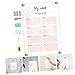 Lurrose Erasable Memo Board Weekly Planner Acrylic Write Board for Home Office and Wedding Displays Universal Hanging Display