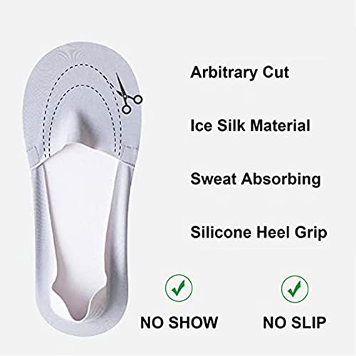 Thin No Show Socks Womens & Men, Invisible Ice Silk Socks, Low Cut Liner Non Slip Socks, loafers Socks4