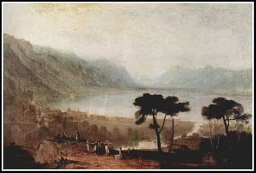DIY Painting Kits for Adults The Lake Geneva Seen from Montreux Painting by Joseph Mallord William Turner DIY Oil Painting Paint by Number Kits