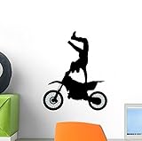 Wallmonkeys WM247998 Motocross Wall Decal Peel and Stick Graphic (12 in H x 10 in W)