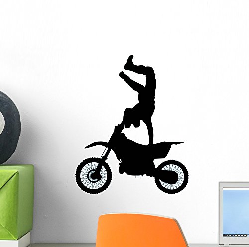 Wallmonkeys WM247998 Motocross Wall Decal Peel and Stick Graphic (12 in H x 10 in W)