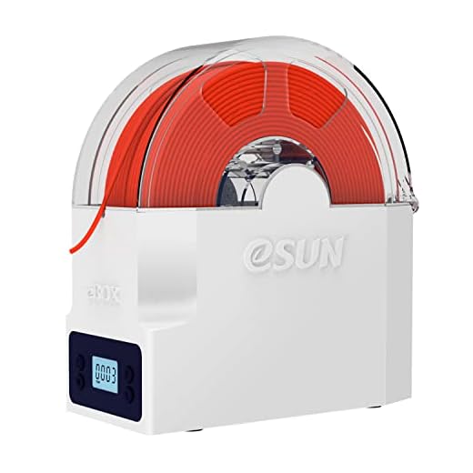 eSUN eBox Lite Torklåda för 3D-skrivarfilament, Glödtråd Förvaringslåda, Håll Filament Torr Under 3D-utskrift, Glödtråd Spole Hållare, Kompatibel med 1.75mm, 2.85mm, 3.00mm 3D-skrivare Filament