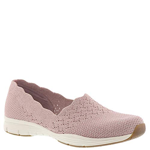 Image of Skechers Women's Seager Stat Scalloped Collar Engineered Skech-Knit Slip-on Classic Fit Loafer