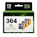 Produktbild ejet 364XL Multipack Druckerpatronen kompatible für HP 364 364XL Patronen für Photosmart 5510 5520 5524 6510 6520 7510 7520 für Deskjet 3070A 3520 für OfficeJet 4620 4622 (15er-Pack)