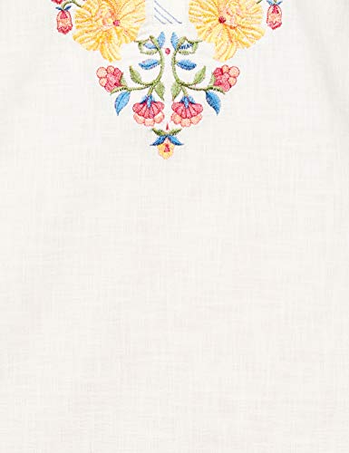 Image of BIBA Womens Round Neck Embroidered Kurta