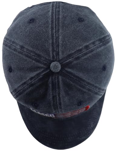 Image of American Golf USA Flag Hat for Men Women, Vintage Adjustable Cotton Golfing Baseball Cap