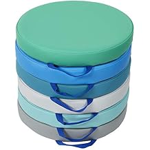 Factory Direct Partners 11232-CT SoftScape 15" Round Floor Cushions with Handles, 2" Thick Deluxe Foam 6-Piece - Contemporary & ECR4Kids The Surf Portable Lap Desk, Flexible Seating, Seafoam