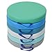 Factory Direct Partners SoftScape 15 inch Round Floor Cushions with Handles for Flexible Seating Classrooms, 2 inch Thick Deluxe Foam (6-Piece) - Contemporary