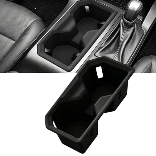 ZQX トヨタ 新型RAV4 60系 専用ドリンクホルダー センターコンソール ラブフォー XAN60型 AXAN64/AXAP64型 2025年12月-現行 カップホルダー シリコン製 滑り止め 衝撃吸収 小物入れ 防水 汚れ防止 コンソールボックス ガタガタ音防止 内装パーツ アクセサリー ブラック 1個セット
