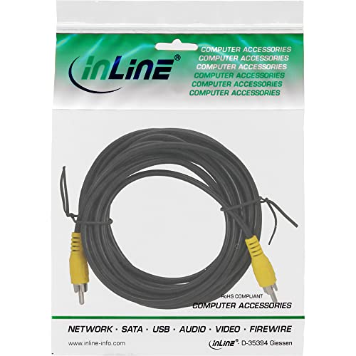 InLine 89937d 3 m RCA RCA Black Composite Video Cable, 1 item - Image 2