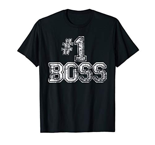 #1 Boss T Shirt - Number One Funny Job Work Gift Tee