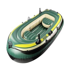Aufblasbares Schlauchboot – PVC 2- Oder 3-Personen-Floßkajak, Verstärktes Pontonboot | Langlebiges, Kreatives, Modernes, Robustes Aufblasbares Fischerboot Für Die Familienerholung Am See, Fluss, Pool