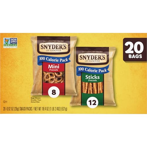 Image of Snyder's of Hanover Variety Pack Pretzels, 20 Count 0.92 Oz