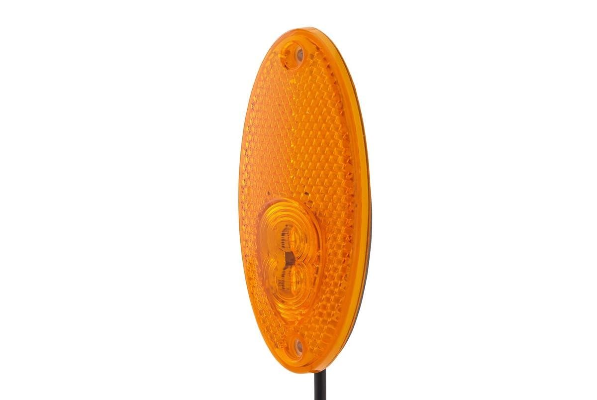 HELLA 2PS 964 295-051 Seitenmarkierungsleuchte - Begrenzungsleuchte - Anhänger - Wohnwagen - LED - 24V - Schraubanschluss/Anbau - Lichtscheibenfarbe: gelb - Kabel: 500mm - rechts/links - Menge: 1