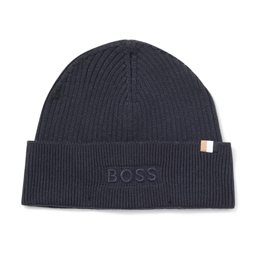 BOSS Magico Ribbed Mixed Material Beanie