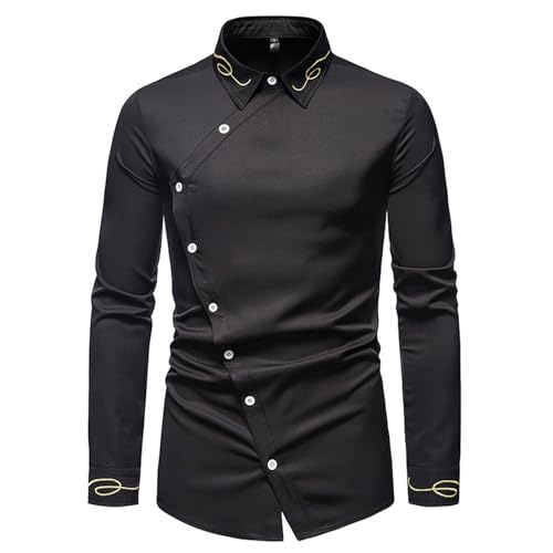 T-shirt noir manches longues homme XL coupe ajustée anti plis