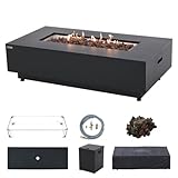 Westwood 50” Propane Fire Pit Smokeless Firepit Converts...