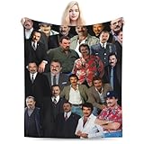Tom Selleck Blanket Soft and Warm Lightweight Fluffy Throws Blankets Rug Carpet Gift for Beach Yoga Bedroom Living Room Decoration Sofa Camping Trip Dorm Decor All Season