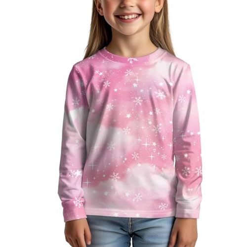 Renewold Kids Athletic Tees Crewneck T Shirts Girls Activewear T-Shirts Long Sleeve Home Party Travel Casual Shirts4