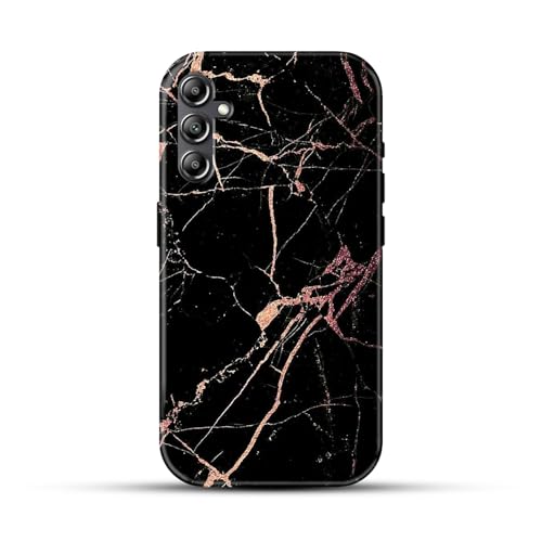 Image of COLORflow Back Cover Compatible with Samsung Galaxy A14 5G / 4G | Beautiful Black Golden Marble | Designer Printed Glossy Armoured Bumper Back Cover Compatible with Samsung Galaxy A14 5G / 4G