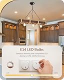 EDISHINE E14 LED Light Bulb Dimmable, Energy Saving Candle Bulbs 4.8W (40W Equivalent), Golf Ball P45 Bulb, Small Edison Screw Bulb 2700K Warm White, 420LM, No Flicking, 6 Pack - Image 2