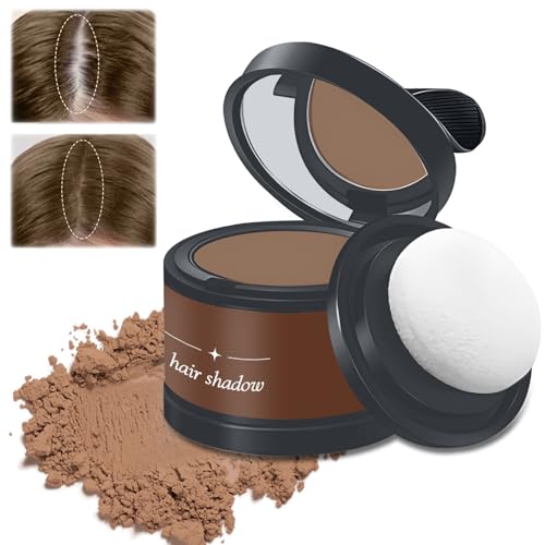 Polvere per capelli, Polvere Volumizzante Capelli, 4g Infoltitore Invisibile, Correttore per Radice dei Capelli, Correttore per infoltimento capelli per donna e uomo (Marrone chiaro)