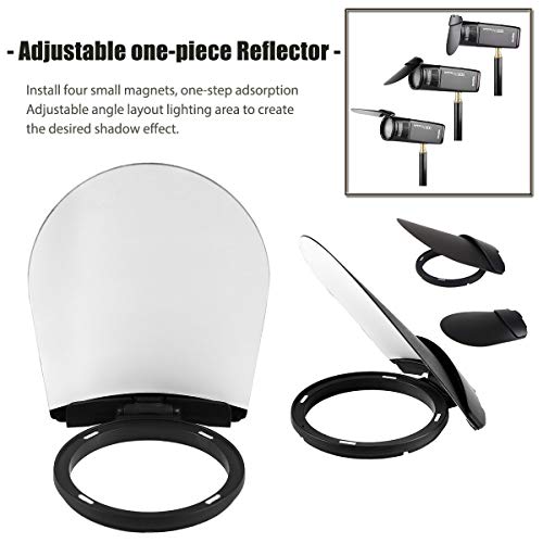 Kit de acessórios de cabeça redonda de flash Godox AK-R1 para lanterna Godox V1 e flash redondo H200