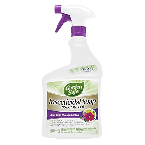 Garden Safe Brand Insecticidal Soap Insect Killer 32 Ounces, Ready-To-Use, For Organic Gardening, 2...