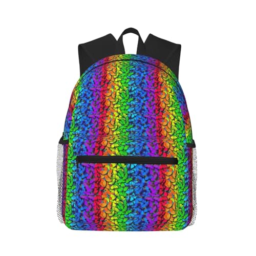 Sac à dos imprimé papillon pour le camping et la gym, le compagnon léger de vos loisirs