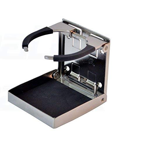 Paladin NLH Portavasos Plegable Portavasos Ajustable de Acero Inoxidable Marino/Barco / Caravana/Coche Cover