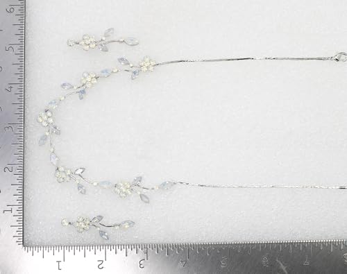 Image of Faship Gorgeous Rhinestone Crystal Floral Necklace Earrings Set
