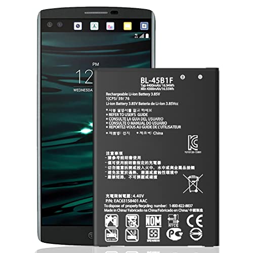 BL-45B1F Battery, [4400mAh] High Capacity Replacement Battery for LG Stylo 2, LG V10 H900 H901 VS835 VS990 LS992 H961N H960A LS775 MS550 K550 LTE L81AL L82VL LG Stylo 2 Plus Battery