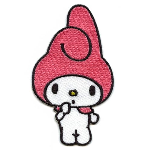 Hello Kitty Round My Melody Kids Cartoon Iron On Embroidered Applique Patch