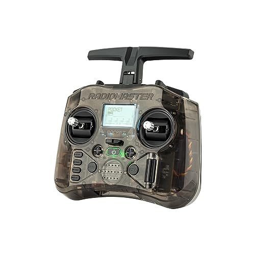 Radiomaster Pocket Hall Gimbal Transmitter Remote Control Portable Lightweight Built in LED Light Foldable Antenna Mode 2 (ELRS-Charcoal) by RADIOMASTER - Image 5
