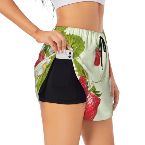 Short de yoga femme taille haute short de sport double couche imprimé