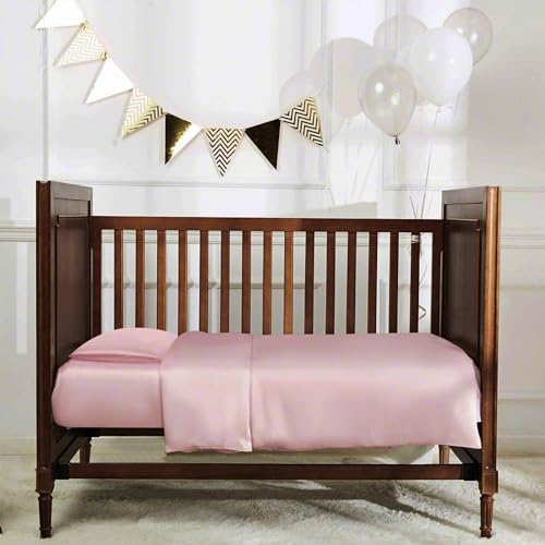 Organic Silk Crib Sheets for Baby - 22 Momme Mulberry Silk,