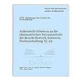 Außenstelle Schwerin an die ehrenamtlichen Vetrauensleute der Bezirke Rostock, Schwerin, Neubrandenburg. Nr. 20