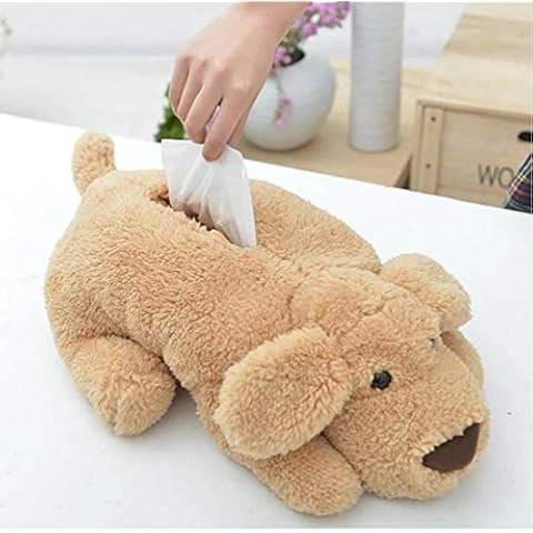 Cartoon Teddy Plush Tissue Box Cover Cover