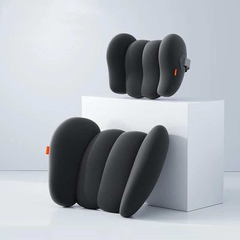 Almohada para la cintura de coche transpirable de algodón con memoria para viajes largos