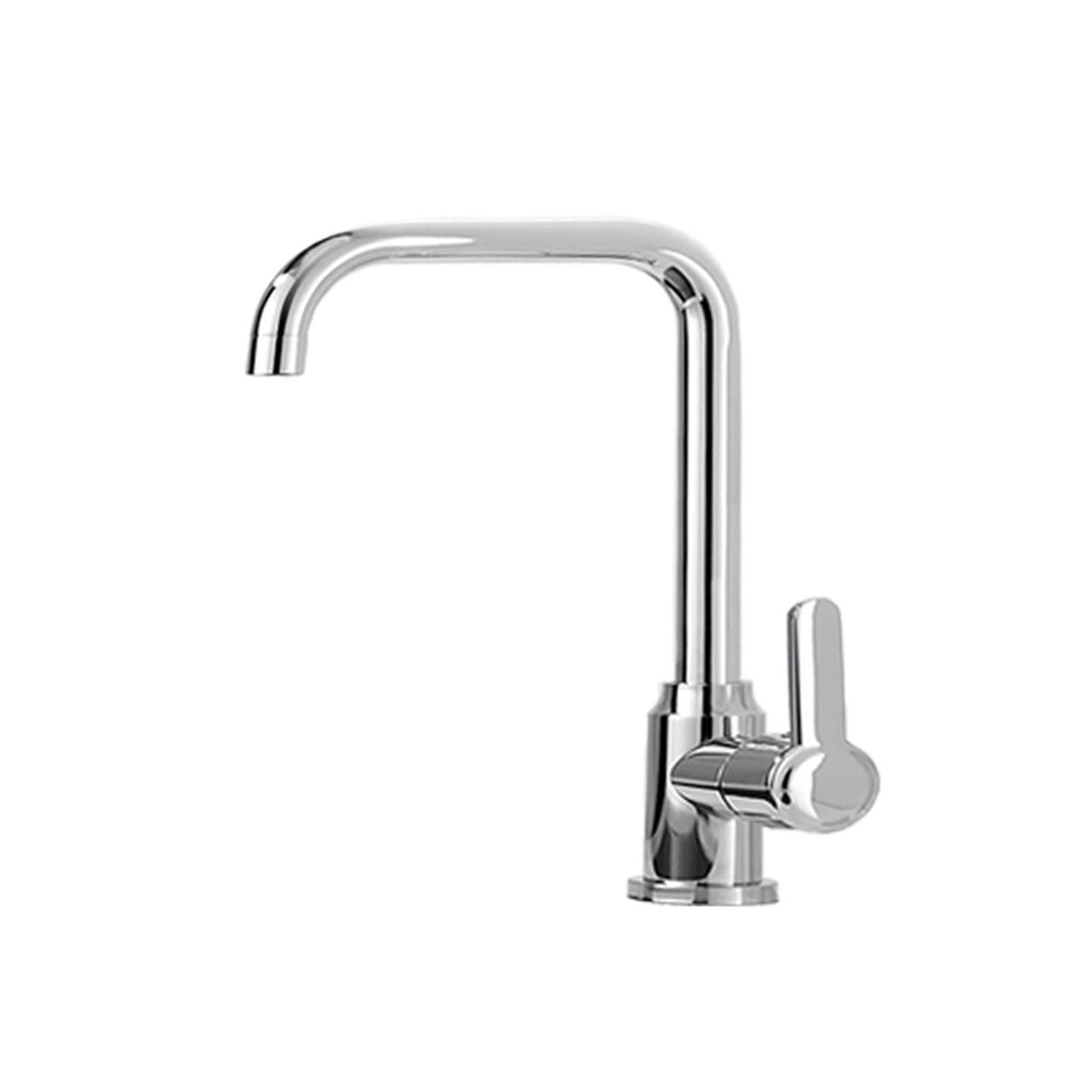 Robinet de cuisine pivotant argent LWX pour faciliter la vaisselle familiale