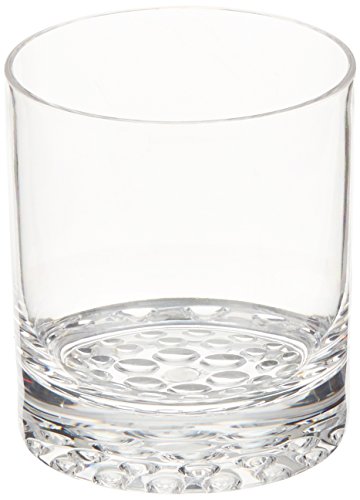 Diligence 4 Wine Enthusiast Indoor/Outdoor Double Old Fashioned Glasses, Set of 4, Clear
