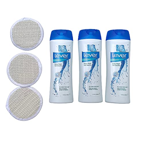 Lever 2000 Original Body Wash & Loofah Bundle
